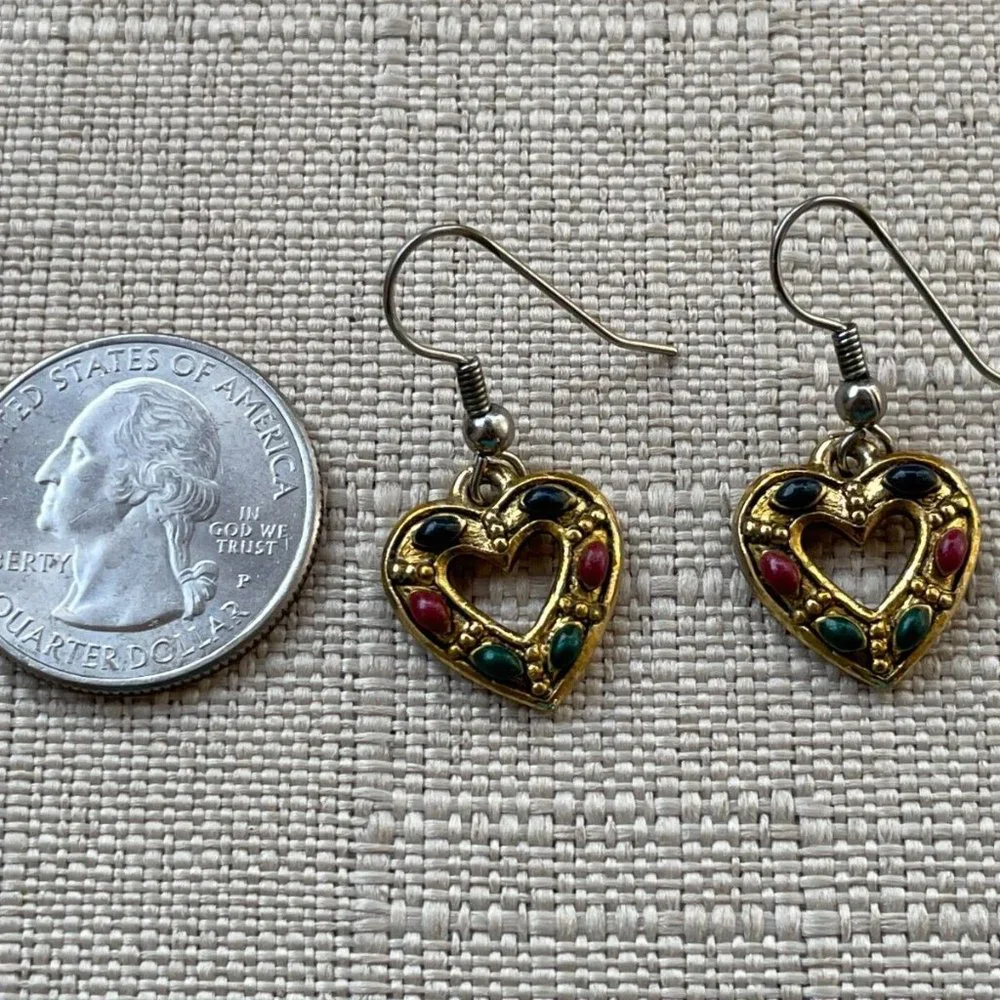 Vintage Earrings Gold Tone Fashion Ear Jewelry Women Earrings - Picture 5 of 10